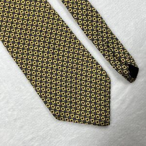 D.C. by Daniel Craig Mens Silk Necktie Tie Italian Silk Gold Black Diamond